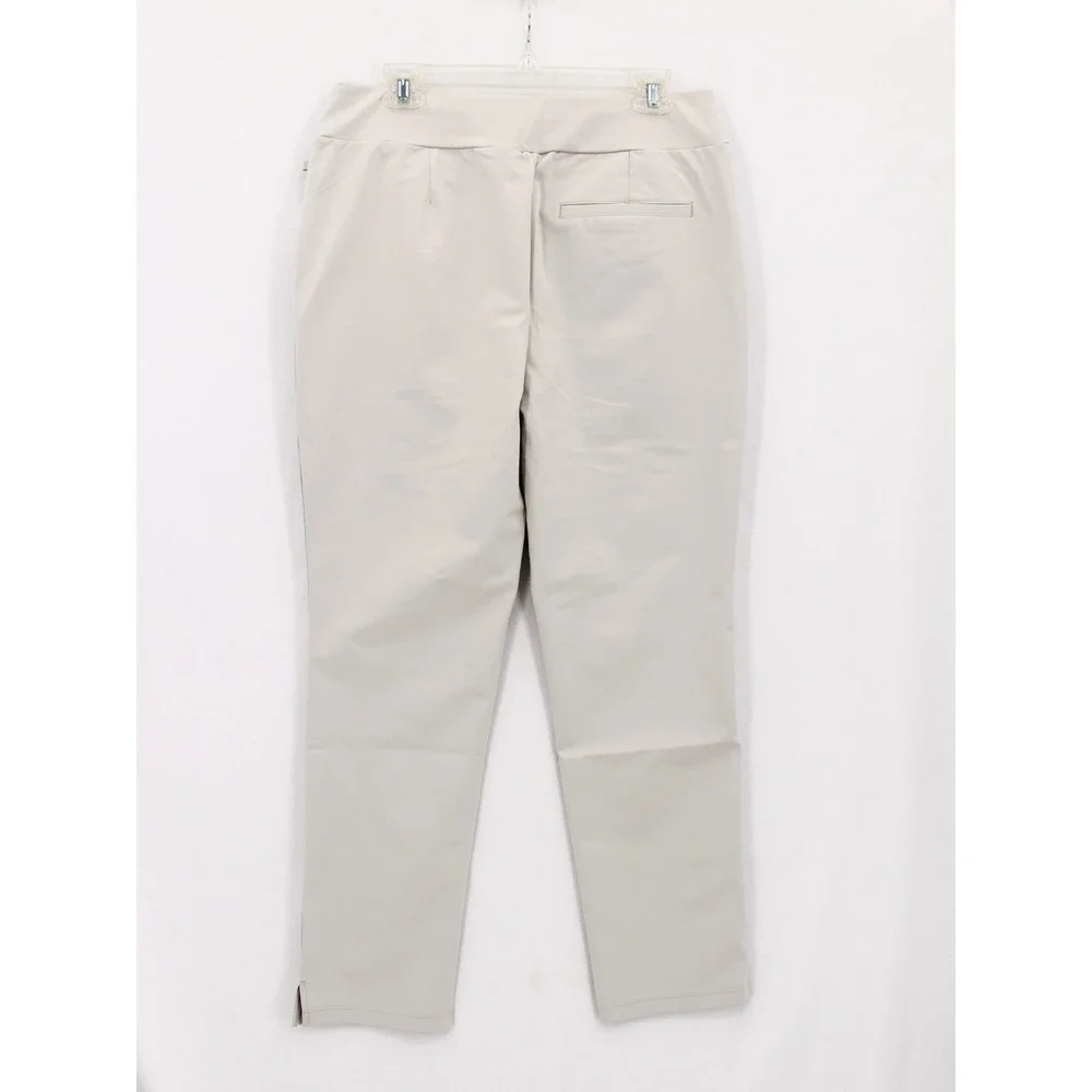 Halara Mid Rise Golf Pants Large Gray Pull On Straight Leg NWT Gorpcore